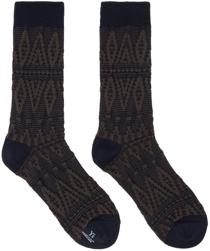 Photo: Y's Brown Nordic Socks