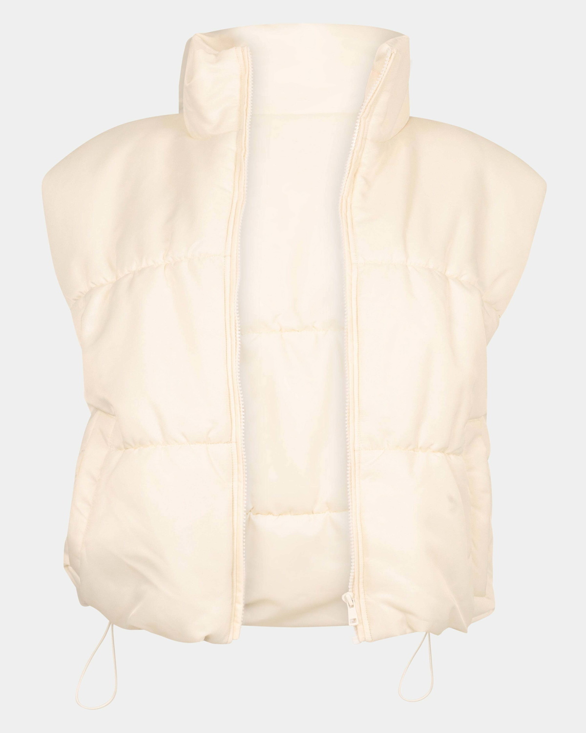 Steve Madden Adrianna Puffer Vest in White