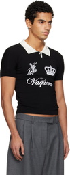 VAQUERA Black Knit Polo