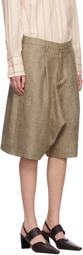 R13 Brown Jumbo Tailored Shorts