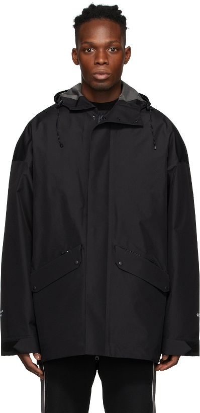Photo: Moncler Genius 4 Moncler HYKE Black Languard Short Down Jacket