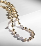 Rainbow K Ball 14kt gold necklace with diamonds