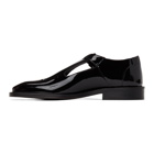 Ernest W. Baker Black Patent T-Bar Monkstraps