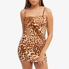 Rotate Women's Stretchy Mini Dress in Almond Comb.