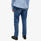 Valentino Men's Straight Leg Jean in Medium Blue Denim
