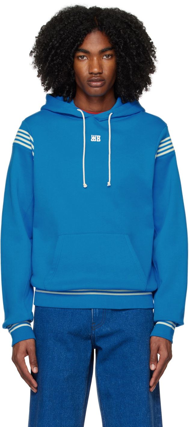 Wales Bonner Blue Solo Hoodie