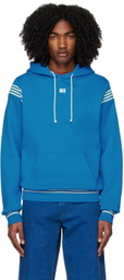 Wales Bonner Blue Solo Hoodie