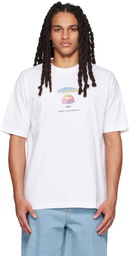 AAPE by A Bathing Ape White Moonface Hologram T-Shirt