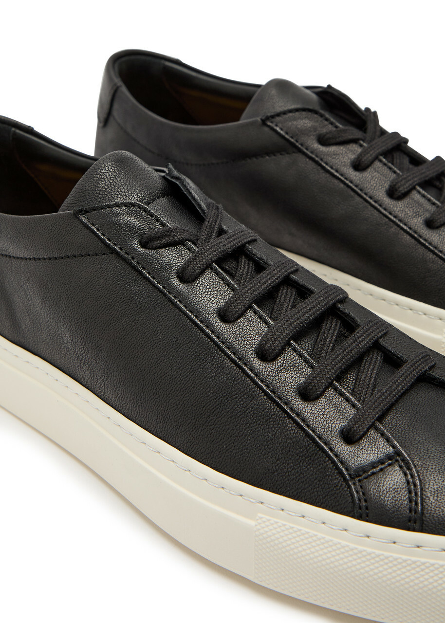 Common Projects Achilles Premium Leather Sneakers Black