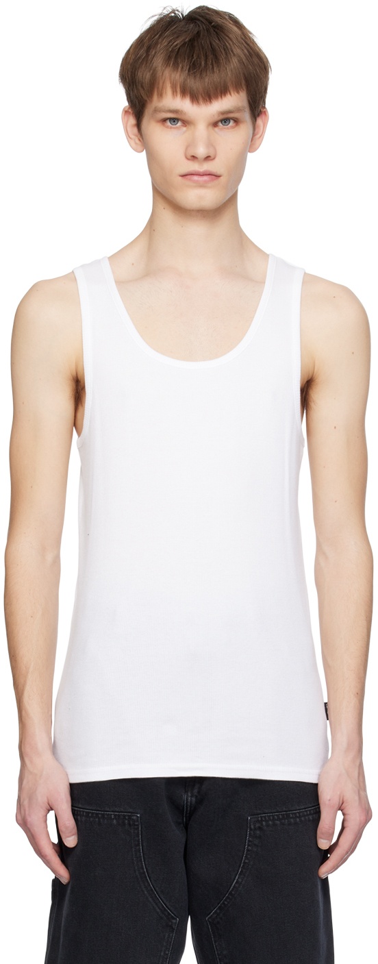 Photo: Carhartt Work In Progress Two-Pack White A-Shirt Tank Tops