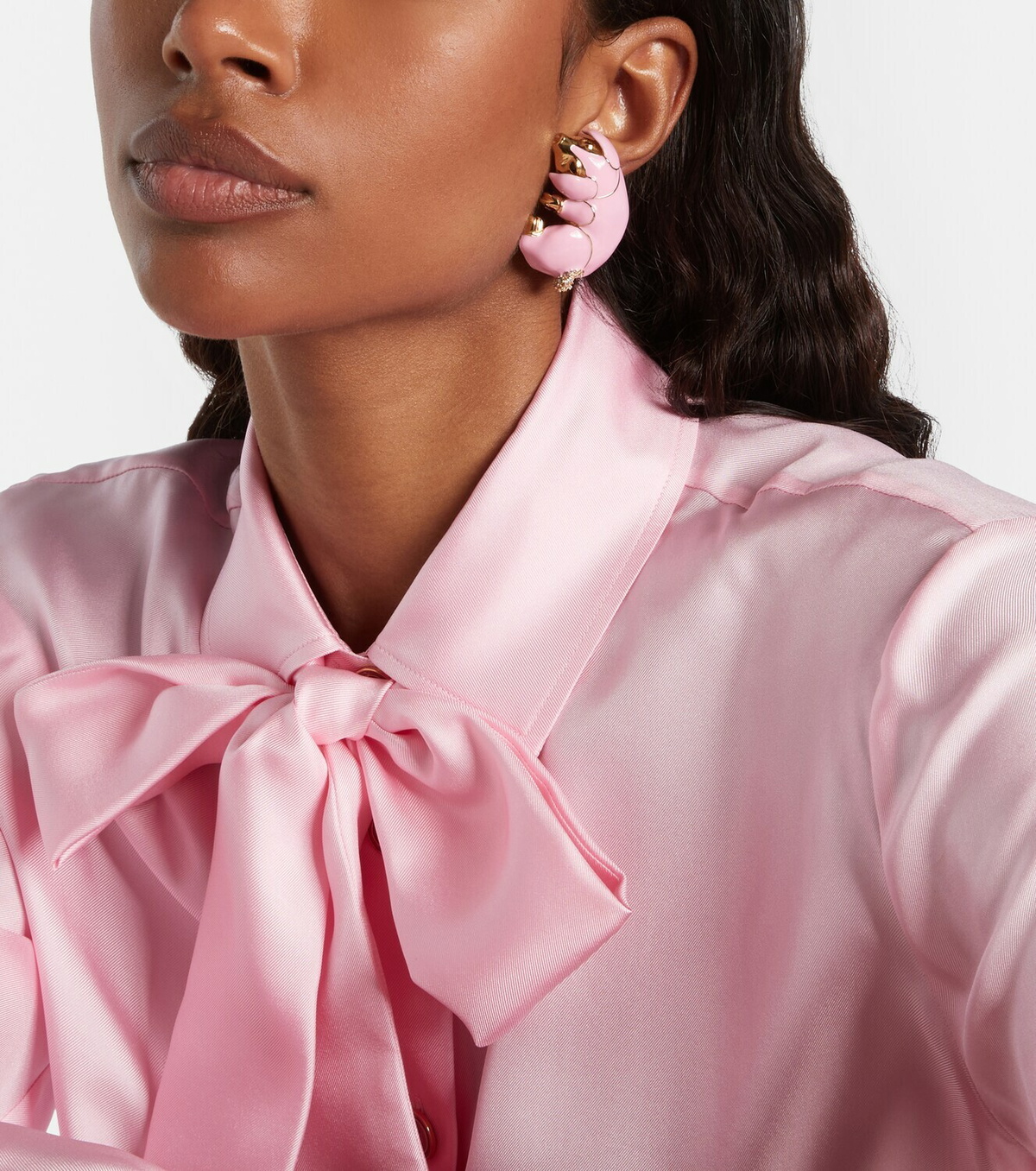 Gucci Embellished clip-on earrings