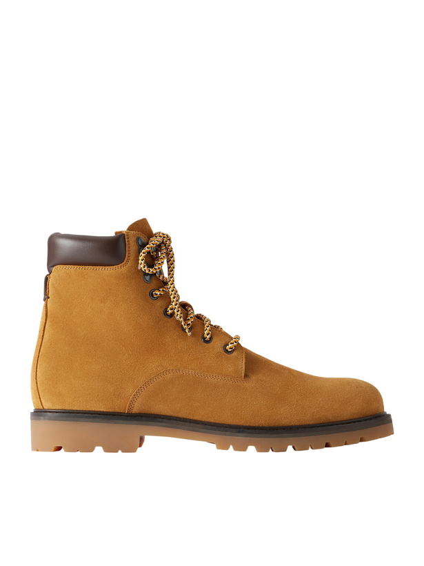 Photo: TOTEME - Shearling-Lined Suede Boots - Brown