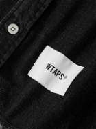 WTAPS - Button-Down Collar Logo-Appliquéd Denim Shirt - Black