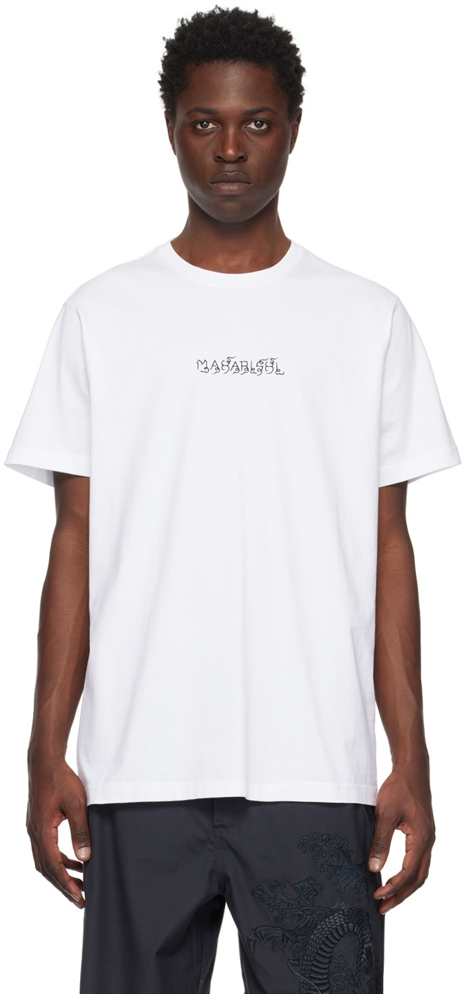 Maharishi White Graphic T-Shirt Maharishi