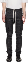 Rick Owens DRKSHDW Black Temple Mastodon Cut Denim Cargo Pants