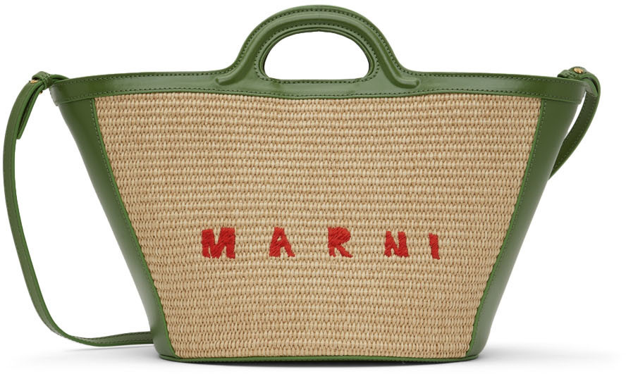 Marni Green Tropicalia Tote Bag Marni