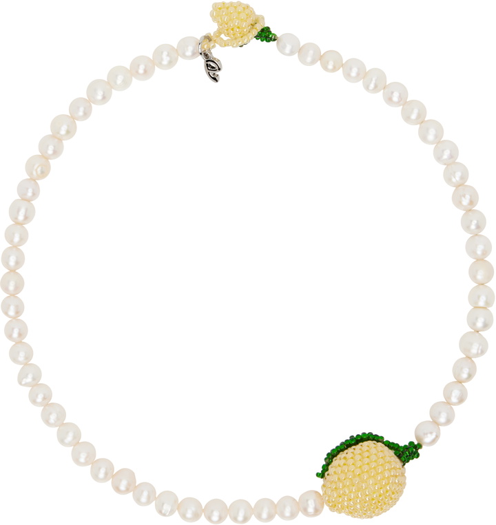 Photo: Pura Utz White Pearl Lemon Necklace