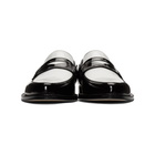 Loewe Black and White Pointy Loafers
