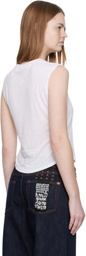 Ksubi White Motor Oil Moss Tank Top