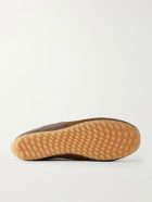 McQueen - Suede-Trimmed Shell Sneakers - Brown