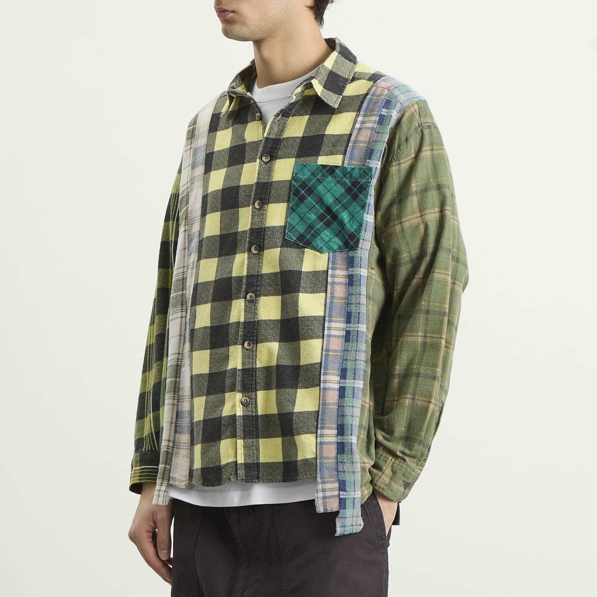 Needles Men's 7 Cuts Flannel Shirt in Assorted