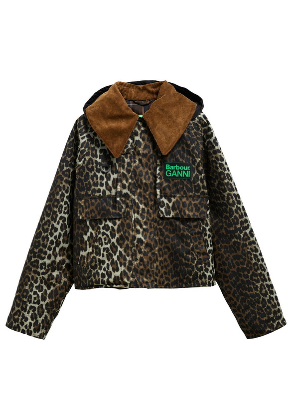 Photo: Barbour X Ganni Leopard-print Waxed Cotton Jacket