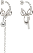 Justine Clenquet Silver Evie Earrings