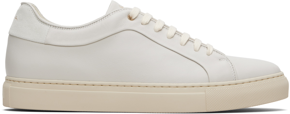 Paul Smith White Leather Basso Sneakers