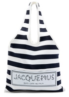 Jacquemus Le Sac Marcel Striped Knitted Tote - Navy - One Size