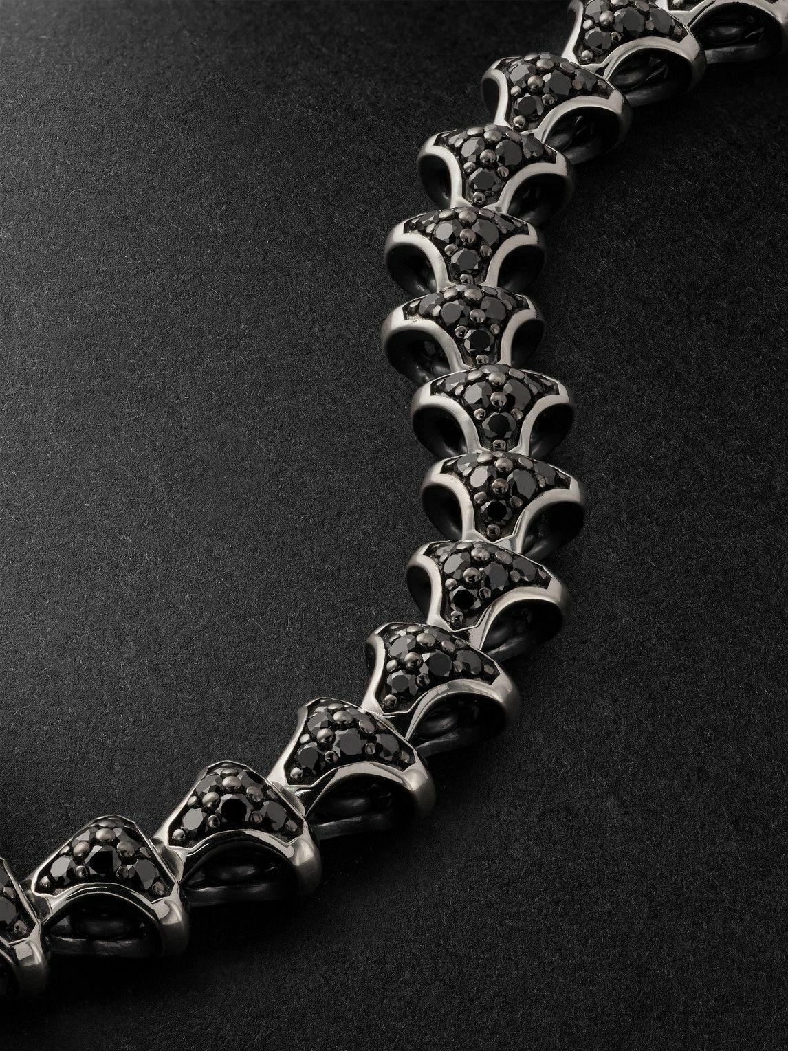 David Yurman - Armory Sterling Silver Diamond Bracelet - Silver