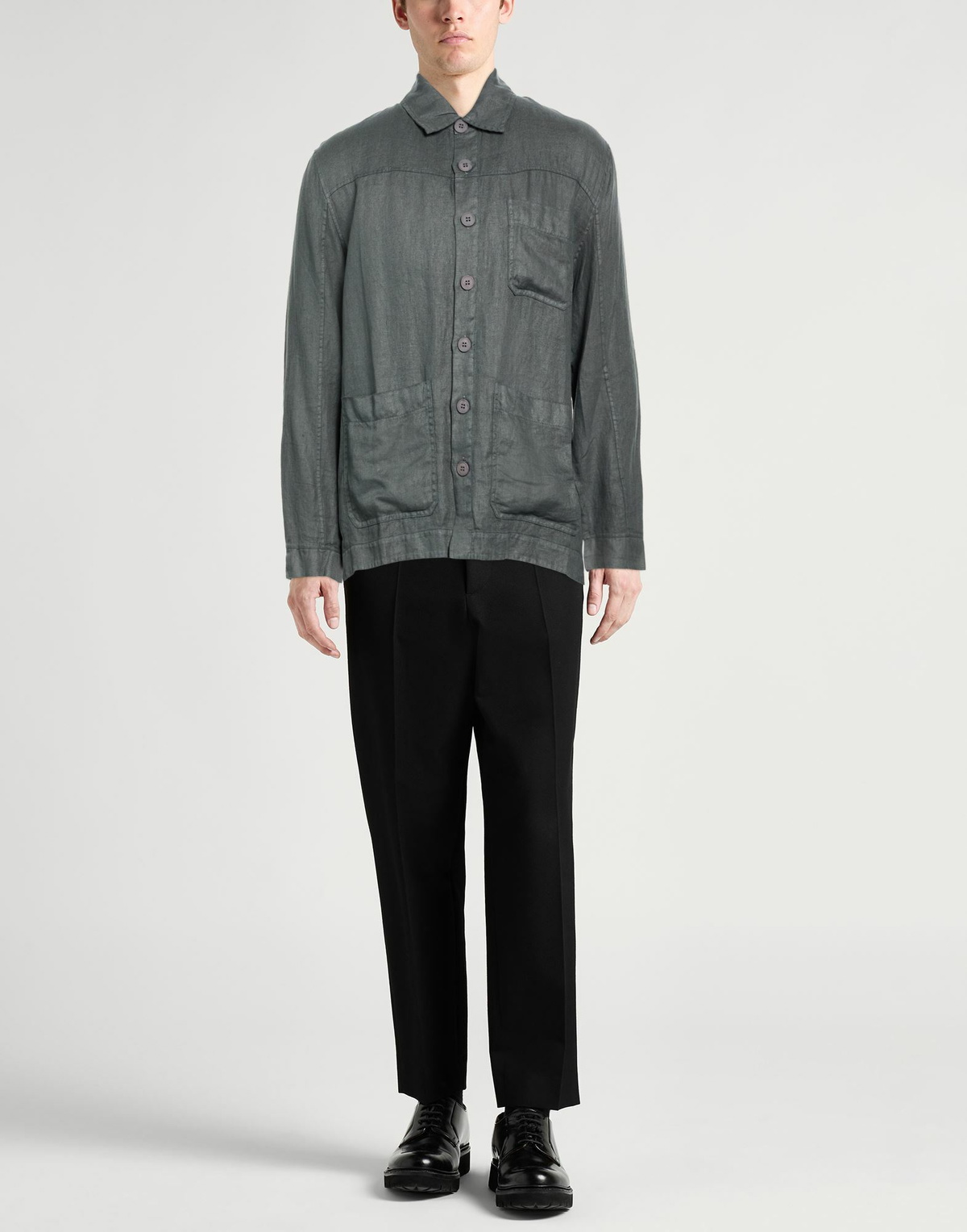Crossley Mens Shirt Charcoal