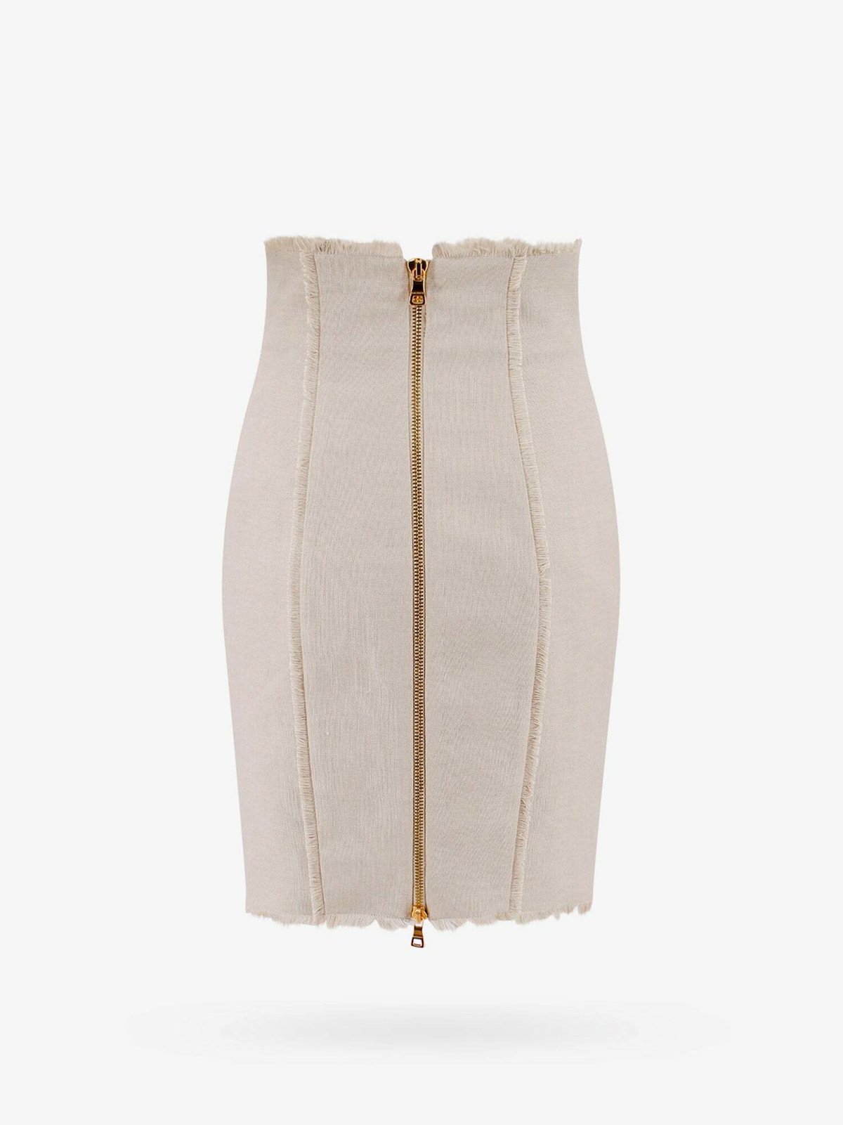 Balmain Skirt Beige Womens Balmain