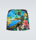 Dolce&Gabbana - Printed swim shorts