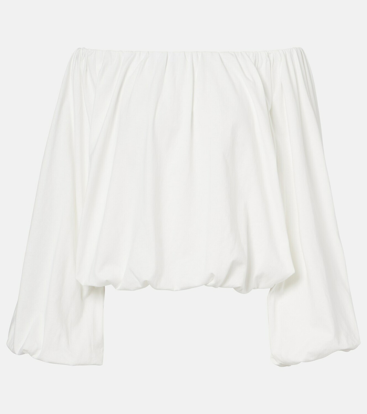 Dorothee Schumacher Soft Volume cotton poplin off-shoulder top