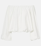 Dorothee Schumacher Soft Volume cotton poplin off-shoulder top