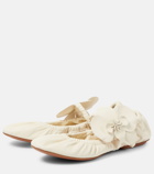 Zimmermann Orchid leather ballet flats