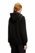 Diesel Hoodie in cotton with Oval D logo - Sweaters Womens in Black