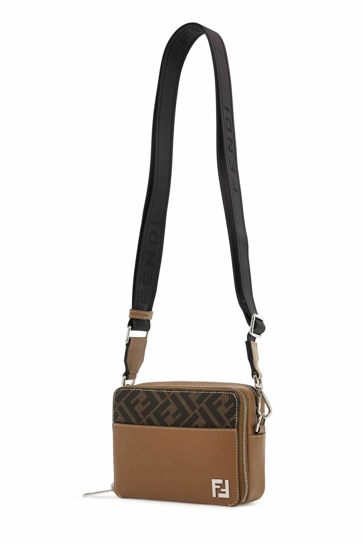 FENDI square camera bag organizer for storage Brown