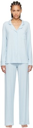 SKIMS Blue Soft Lounge Pyjama Set