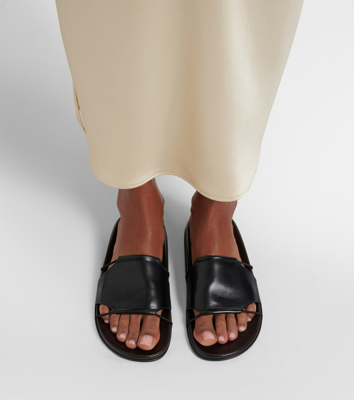 The Row Carla leather sandals