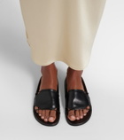 The Row Carla leather sandals
