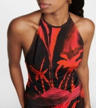 Louisa Ballou - Printed halterneck top
