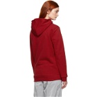 adidas Originals Red Trefoil Logo Warm-Up Hoodie