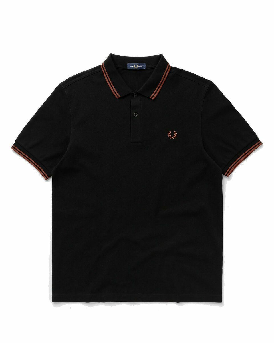 Photo: Fred Perry Twin Tipped Fred Perry Shirt Black - Mens - Polos