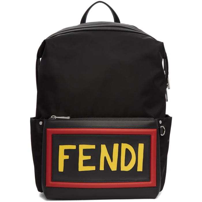 Photo: Fendi Black Nylon Fendi Vocabulary Backpack