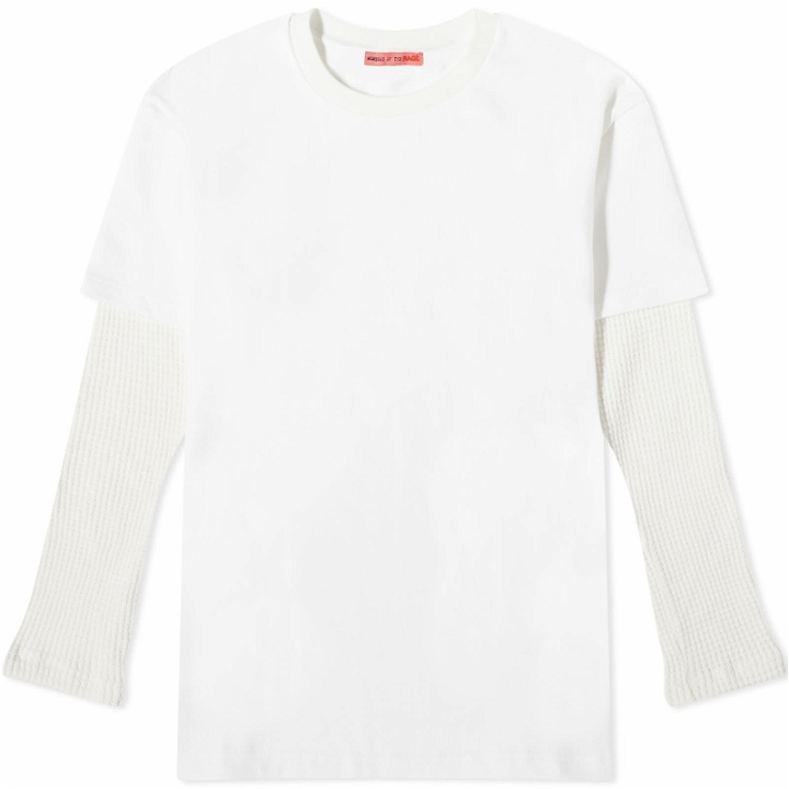 Photo: Members of the Rage Men's Long Sleeve Waffle Double T-Shirt in White
