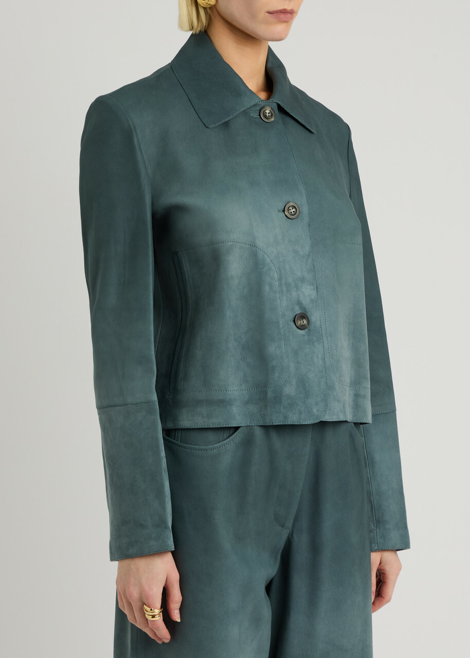 Arma Emy Dégradé Suede Jacket Blue