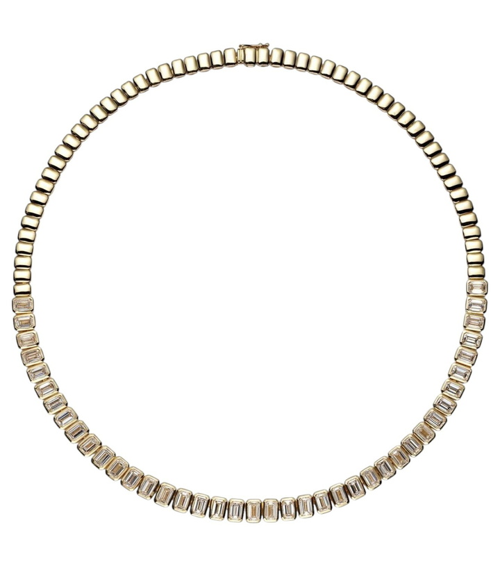 Photo: Anita Ko Large 18kt gold choker with diamonds
