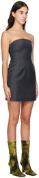 WYNN HAMLYN Gray Tandi Minidress