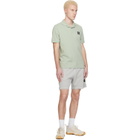 Stone Island Gray 6200014 Malfilé Fleece Old Effect Shorts